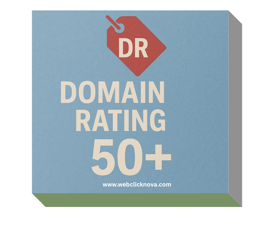 Domain Rating 50+ (Rank #1 On Google)
