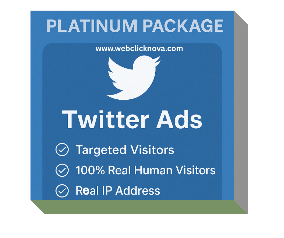 PLATINUM PACKAGE – Twitter Ads (25,000 Visitors)